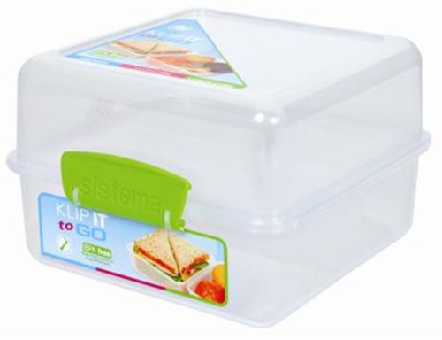 Sistema - Lunch Cube Madkasse i klart plast