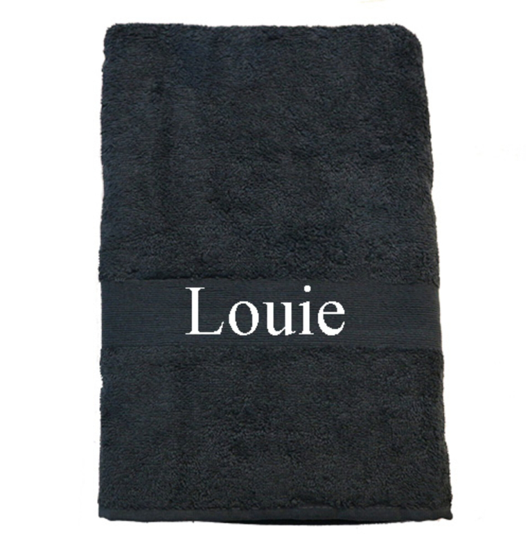 Håndklæde med navn 70x140 cm.