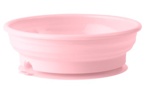 Rosa skål med sugekop