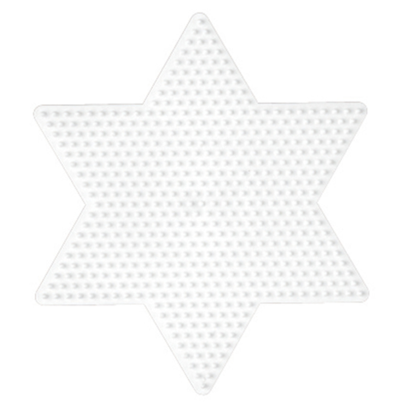 Billede af Stjerne perleplade fra Hama - stor
