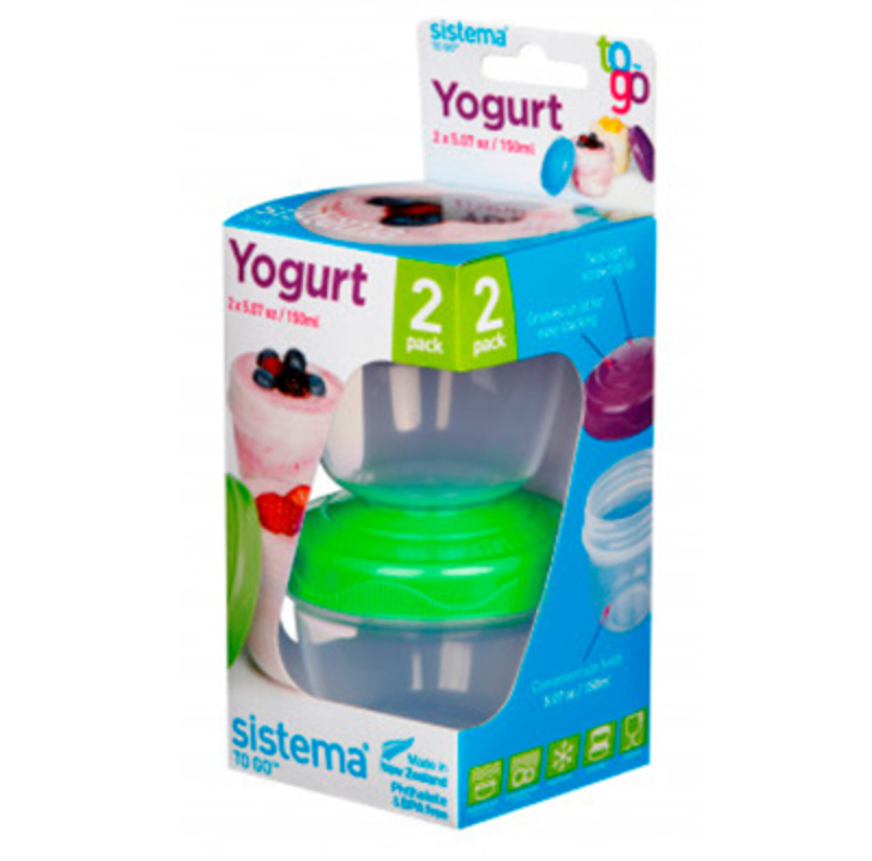 Billede af Yogurt to go - 2 x bæger fra Sistema hos Babadut.dk