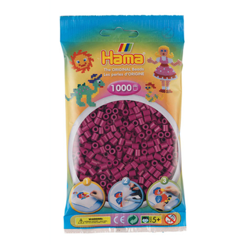 Billede af Hama perler midi 1000 stk - blommefarvede-82