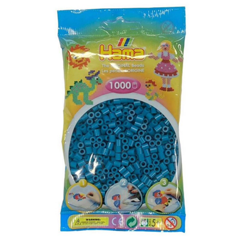 Se Hama perler midi 1000 stk - petrol-83 hos Babadut.dk