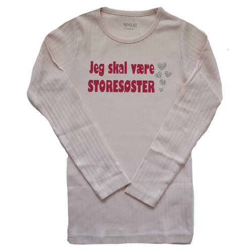 Se Storesøster T-shirt - Wheat hos Babadut.dk