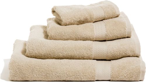 Sandfarvede håndklæder