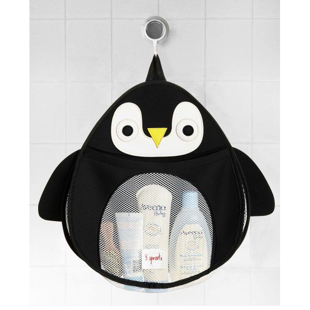 Billede af 3 Sprouts - Opbevaringspose til Bad - Black Penguin