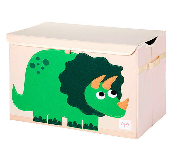 Opbevaringskasse med låg - Dinosaur