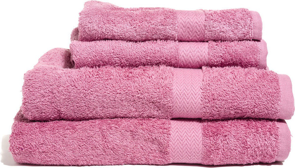Billede af Håndklædesæt i rosa - 4 stk.