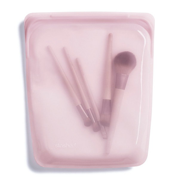 Billede af Stor miljøvenlig madpose fra Stasher - rosa