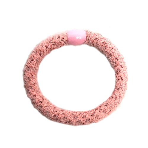Hårelastik fluffy baby pink - By Stær