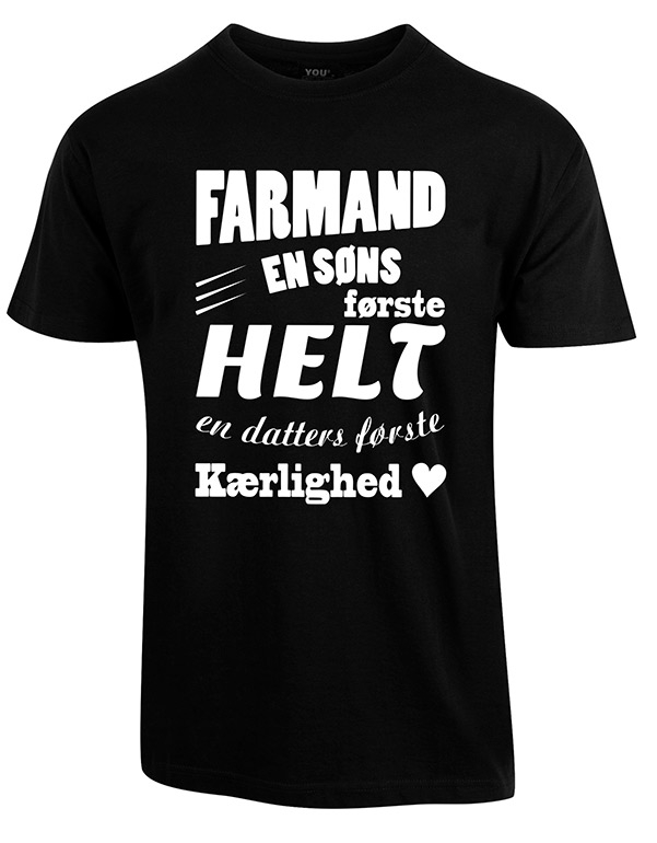 Farmand t-shirt – Sort