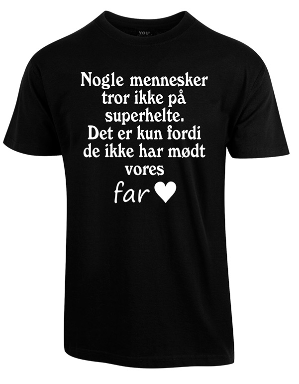 Se Fars dag t-shirt - Sort hos Babadut.dk