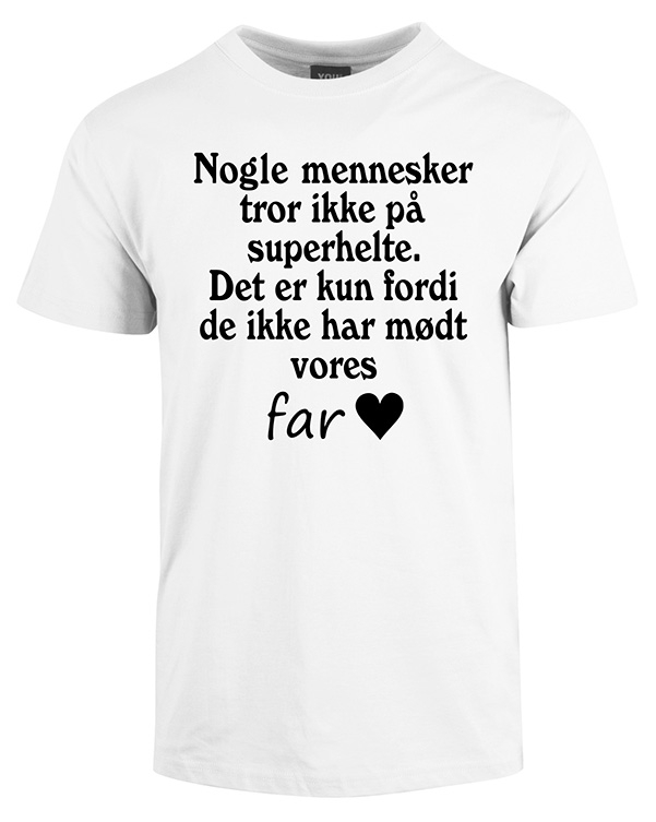Billede af Fars dag t-shirt - Hvid
