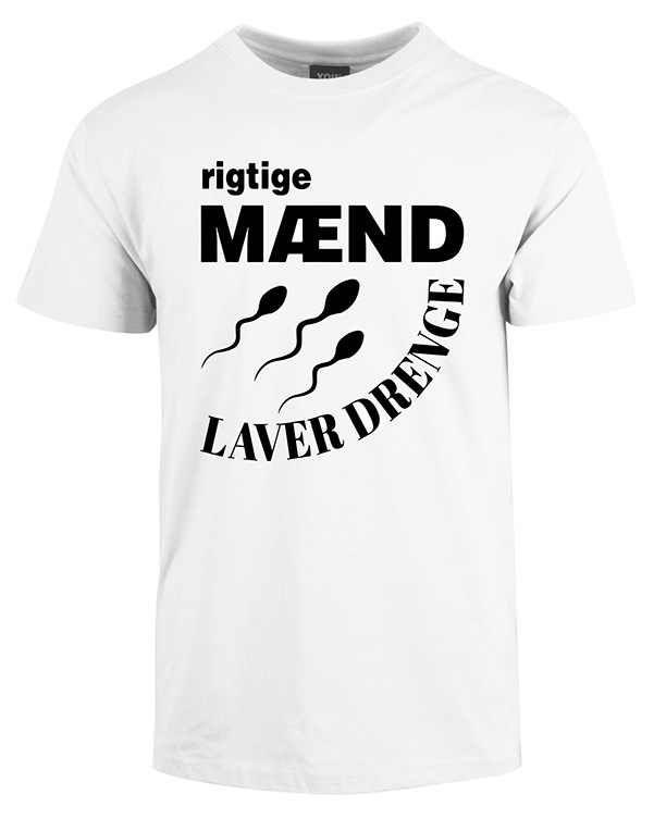 Rigtige Mænd Laver Drenge Hvid