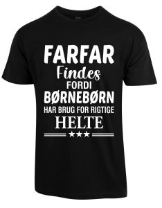 t-shirt til farfar sort
