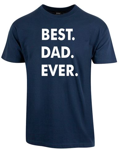 best dad ever t-shirt navy