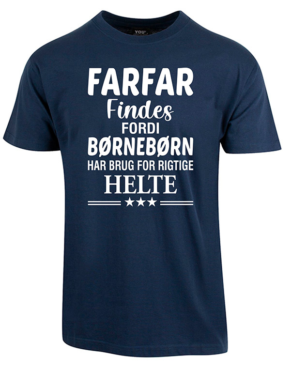 Farfar findes fars dag t-shirt - Navy
