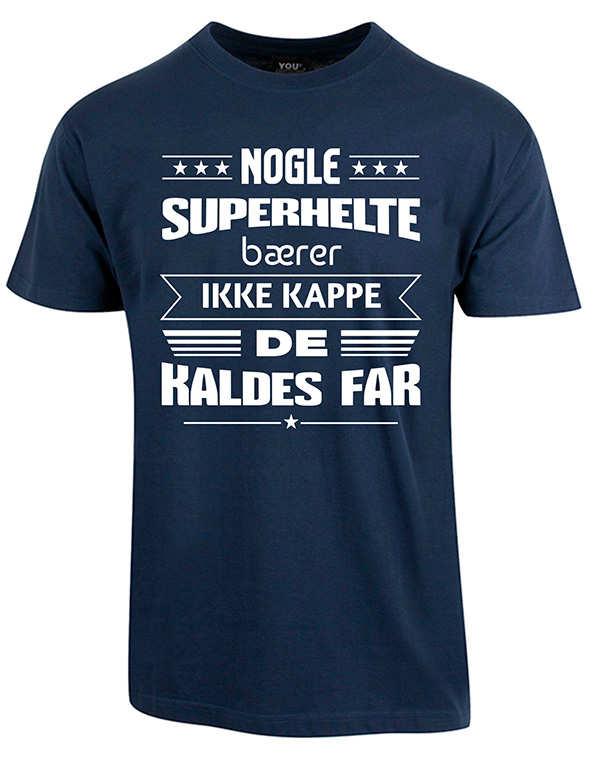 Superhelte fars dag t-shirt - Navy