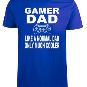 koboltblå fars dag t-shirt