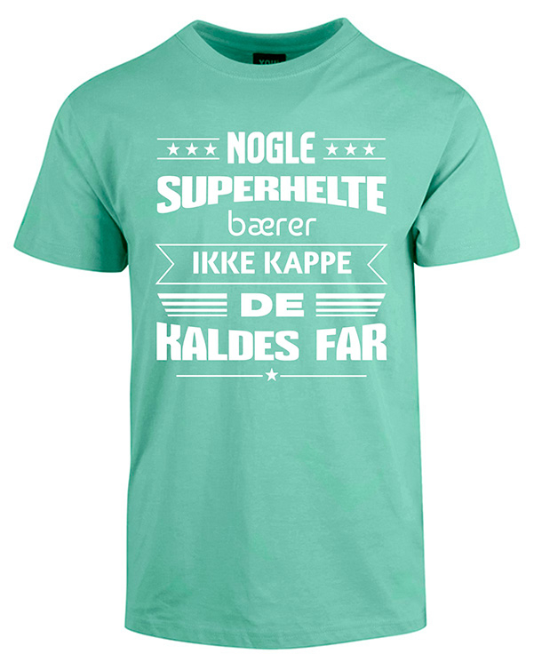 Billede af Superhelte fars dag t-shirt - Mintgrøn