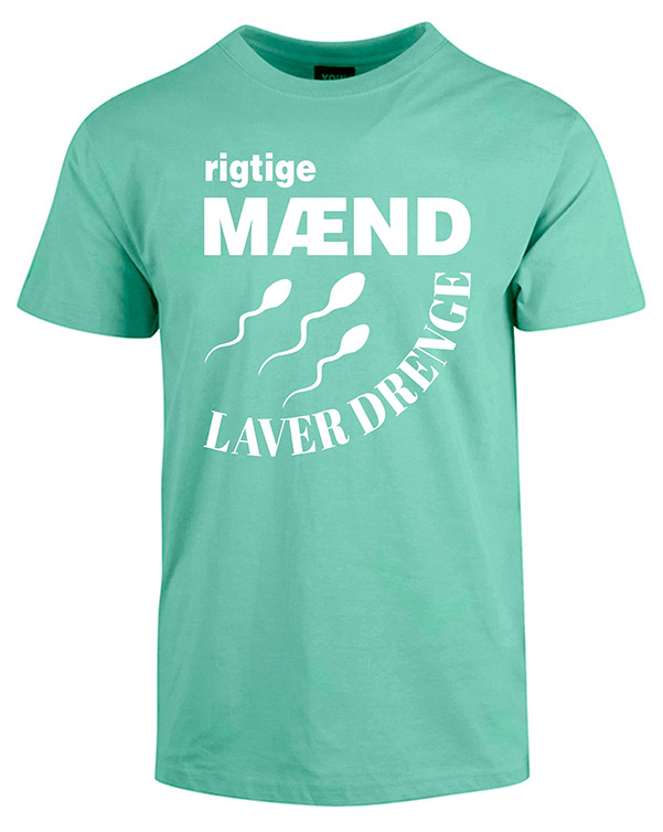 Rigtige Mænd Laver Drenge Mintgrøn