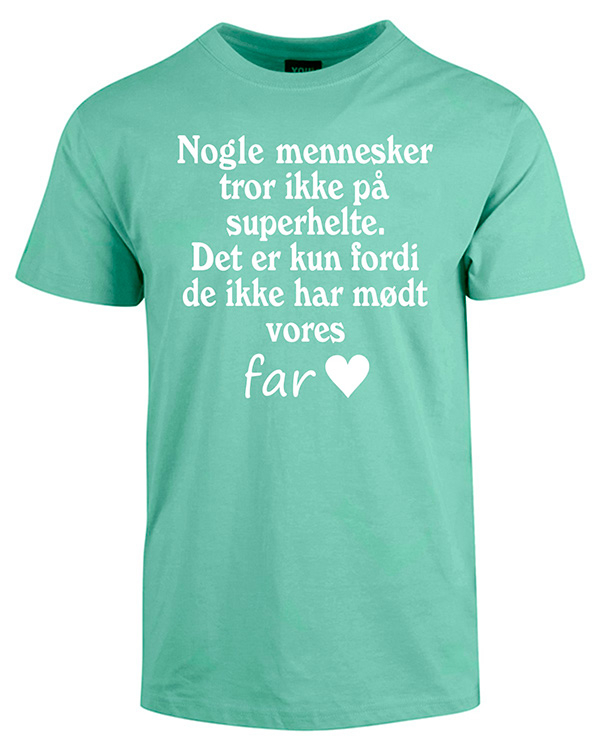 Fars dag t-shirt – Mintgrøn