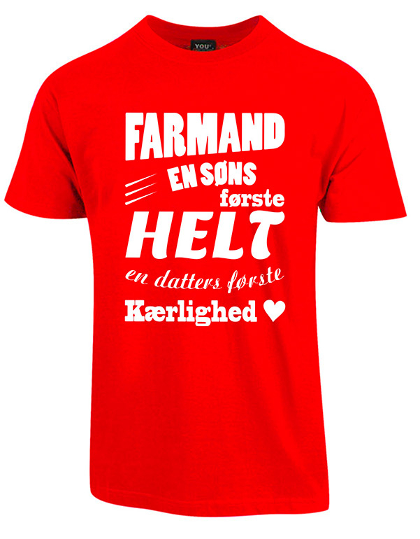 Se Farmand t-shirt - Rød hos Babadut.dk