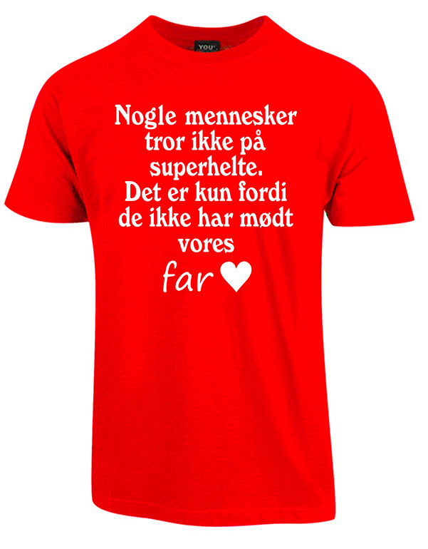 Fars Dag T-shirt Rød