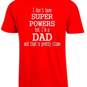 rød fars dag t-shirt