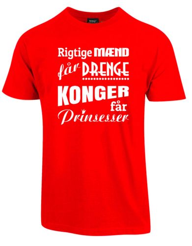 fars dag t-shirt rød