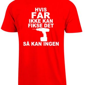 rød fars dag t-shirt
