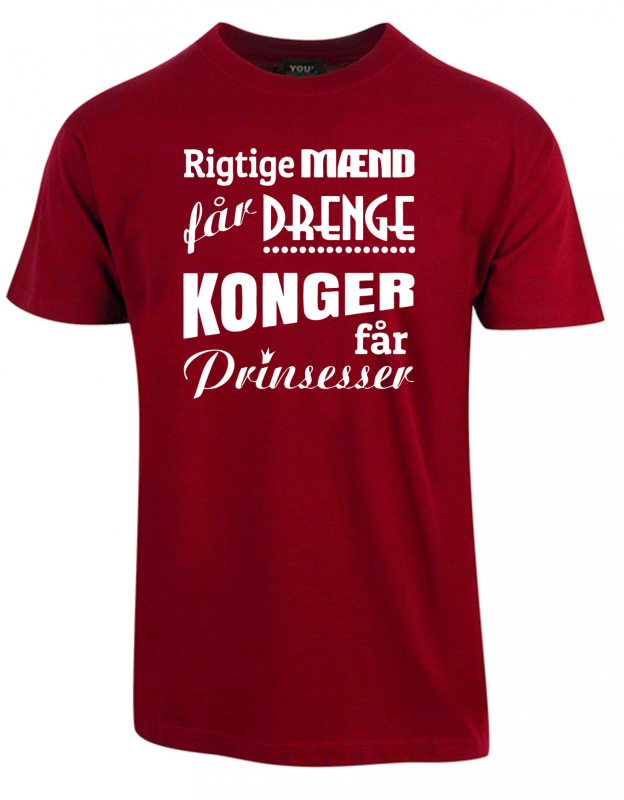 Billede af Fars dag t-shirt - Vinrød