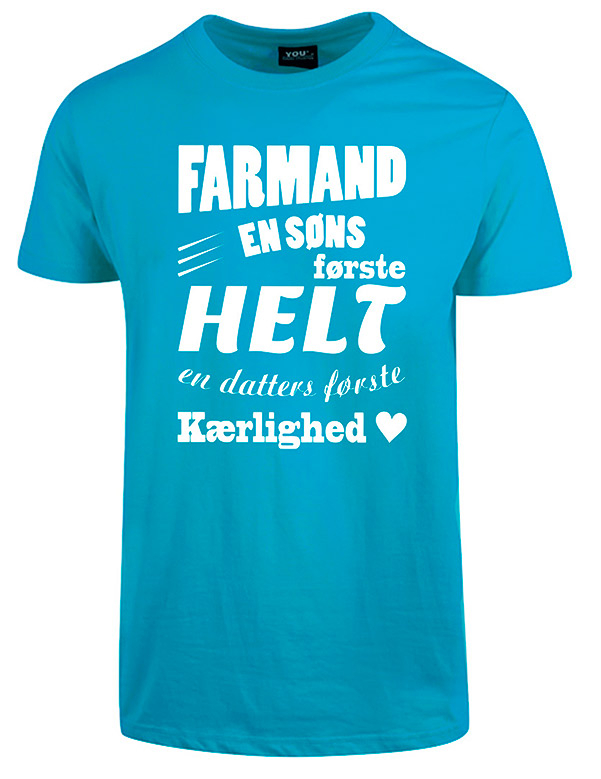 Se Farmand t-shirt - Turkis hos Babadut.dk