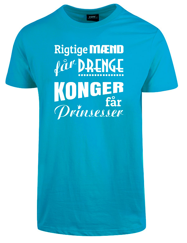 Billede af Fars dag t-shirt - Turkis