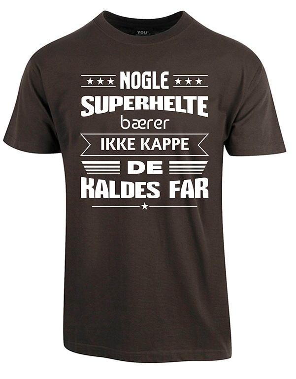 Superhelte fars dag t-shirt - Mørkegrå