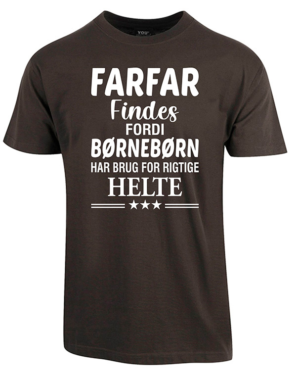 Farfar findes fars dag t-shirt - Mørkegrå