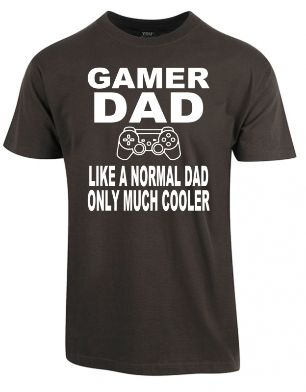 Gamer dad t-shirt - Mørkegrå
