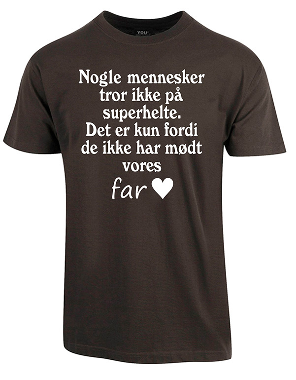 Fars dag t-shirt - Mørkegrå