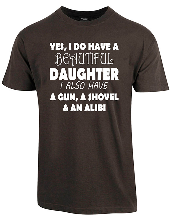 Beautiful daughter fars dag t-shirt - Mørkegrå