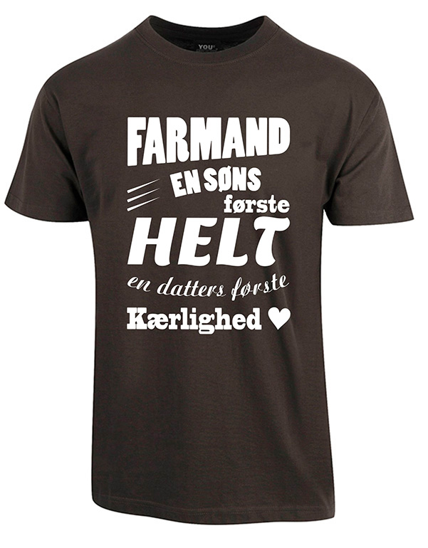 Farmand t-shirt - Mørkegrå