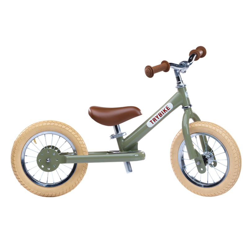 Trybike løbecykel med 2 hjul - Vintage grøn