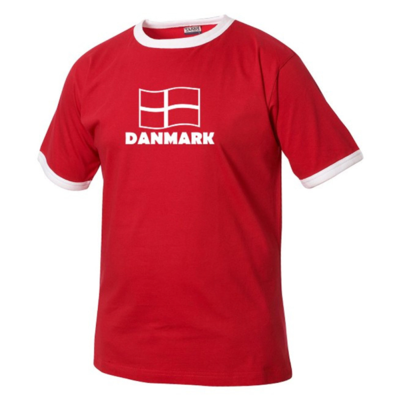 Danmarks t-shirt til børn - Flag