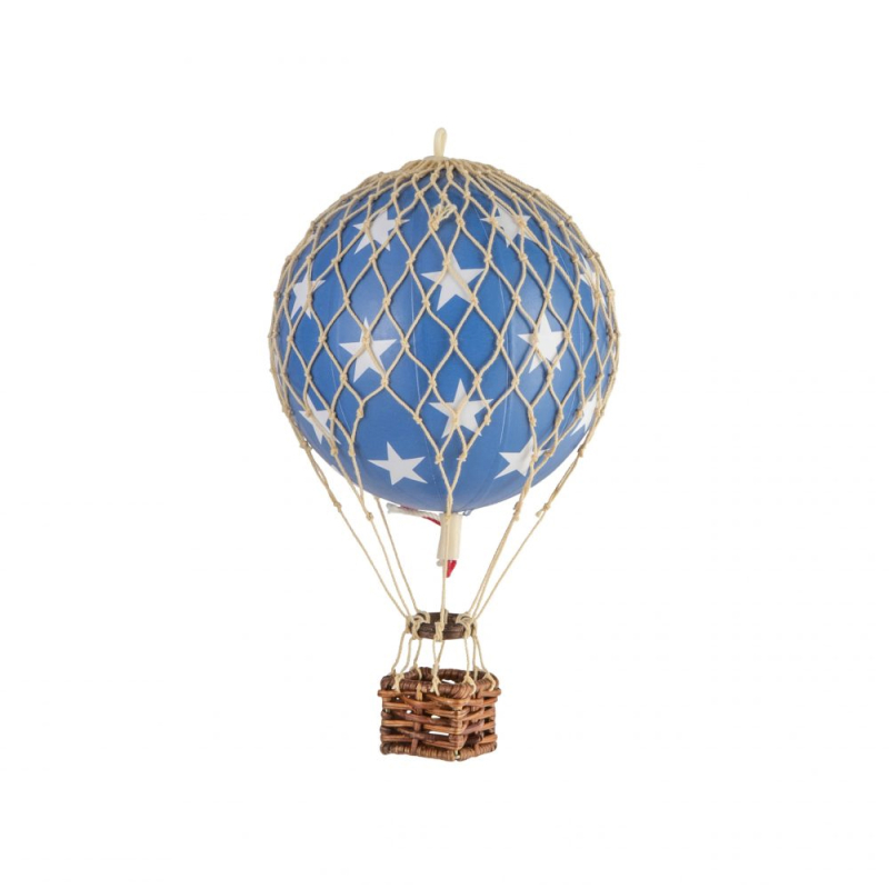 Billede af Luftballon fra Authentic Models blå med stjerner - 8.5 cm