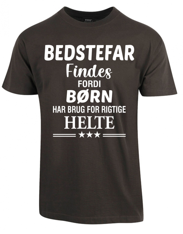 Bedstefar findes fars dag t-shirt - Mørkegrå