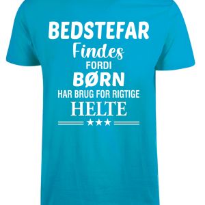 bedstefar t-shirt turkis