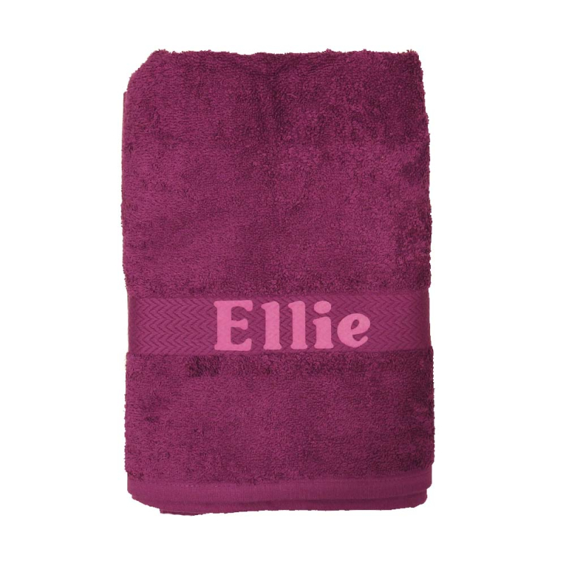 Lilla håndklæde med navn 65x135