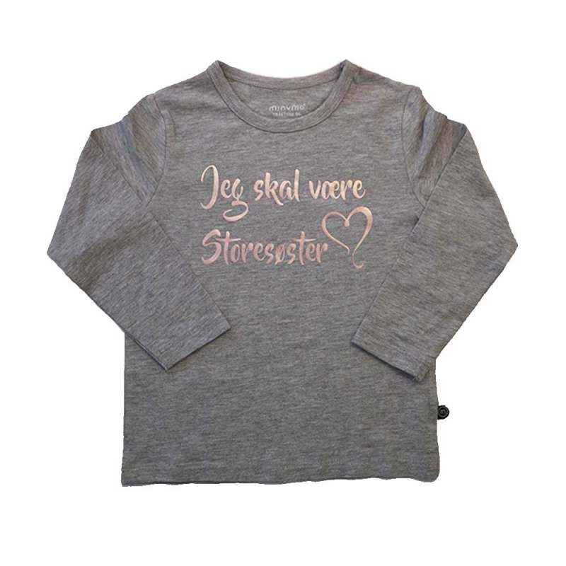 Storesøster T-shirt Fra Minymo Jeg Skal Være Storesøster