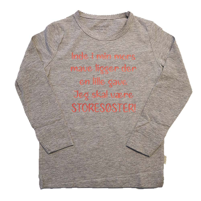 Storesøster T-shirt Fra Minymo Jeg Er Skal Være Storesøster