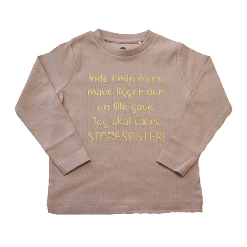 Jeg Skal Være Storesøster Bluse Fra En Fant Shadow Gray