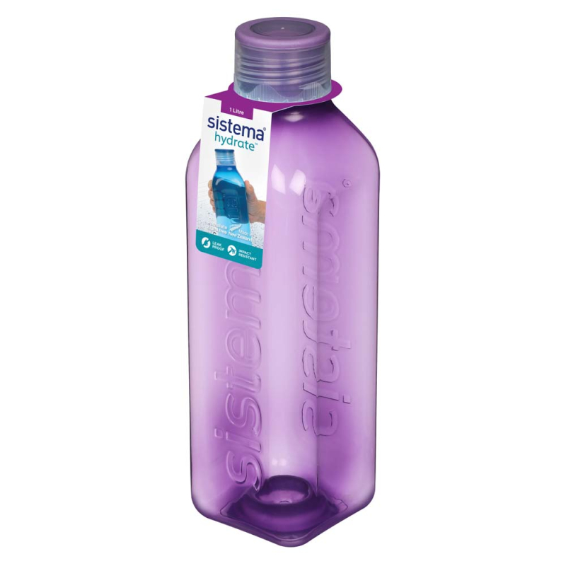 Sistema Square drikkedunk 1 L. - Misty Purple